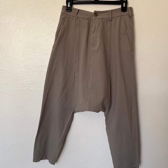 Comme des Garcons Pants - RARE! COMME des GARCONS drop-crotch, button front pants